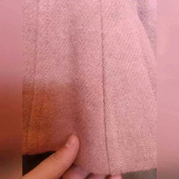 Nili Lotan Handwoven 100% Wool Pink Button Up Blazer Women’s Size 4 - Picture 12 of 15